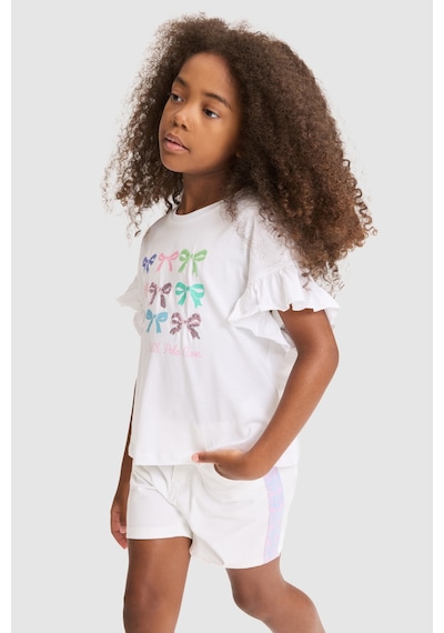 U.s. Polo Assn. Kız Çocuk Beyaz Tişört 50325638-vr013