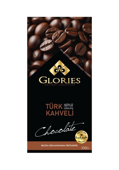 Glories % 35 Kakao Türk Kahve Sütlü Çikolata 100 G - 4 Adet Tarı
