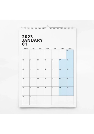 2027 Duvar Takvimi, Aylık Planlayıcı Takvim, Minimalist Takvim, Duvar Planlayıcısı Çok Renkli