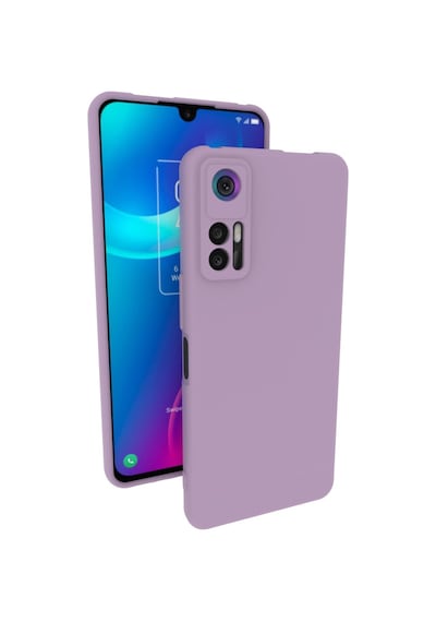 Tcl 30 Kılıf Kamera Korumalı Silikon Rubber Arka Kapak Lila