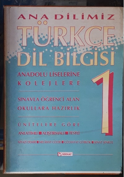 1.Sınıf Türkçe Dilbilgisi 1996 Yılı Basım