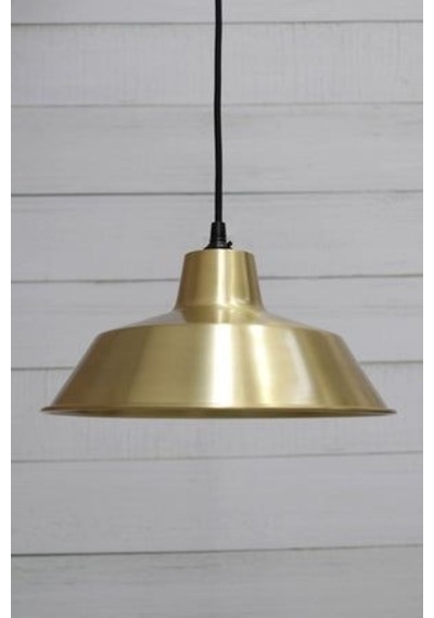 Rsylight Retro Metal Gold Tekli Metal Sarkıt Avize Çap:35 Cm Beyaz