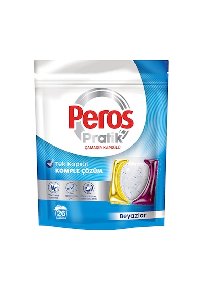 Peros Pratik Çamaşır Kapsülü Beyazlar 26'lı 421 G 4 Adet Diğer