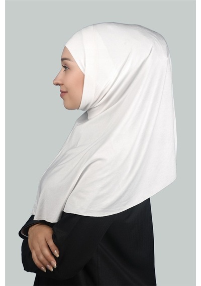 Altobeh İkili Set Pratik Eşarp Hazır Türban Ve Hijab Tesettür Bonesi Ekru