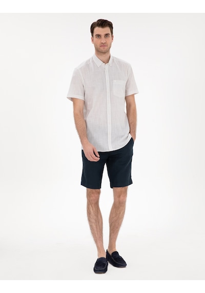 Pierre Cardin Erkek Bej Gömlek Kısa Kollu 50306950-vr011 Bej