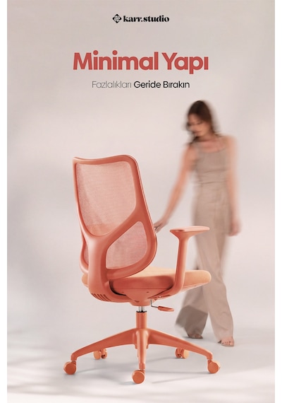 Seul Ergonomik Çalışma Sandalyesi - Turuncu Seul Ergonomik Çalışma Sandalyesi - Turuncu