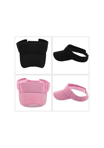 Unisex Uv Koruyucu Sporcu Plaj Vizör Şapka 2 Li Set (547423500)