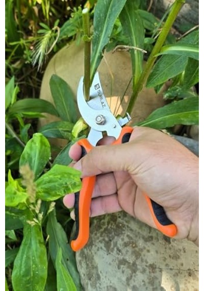 2 Parça Set Bağ Bahçe Budama Makası Ergonomik Sap Ve Kolay Kullanım