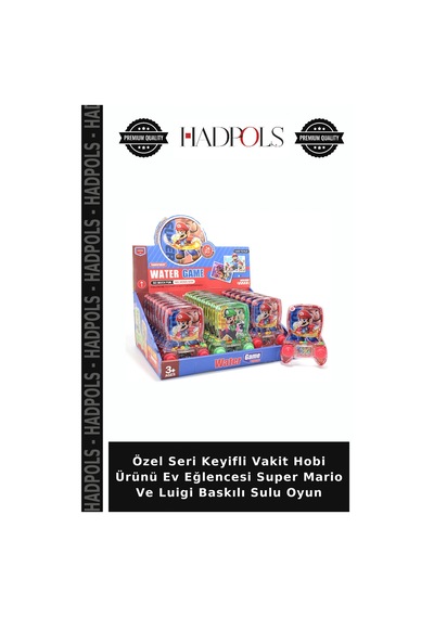 Özel Seri Keyifli Vakit Hobi Ürünü Ev Eğlencesi Super Mario Ve Luigi Baskılı Sulu Oyun