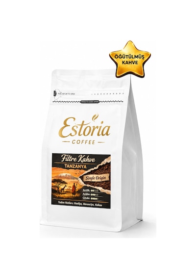 Estoria Coffee Öğütülmüş Tanzanya Filtre Kahve 250 G