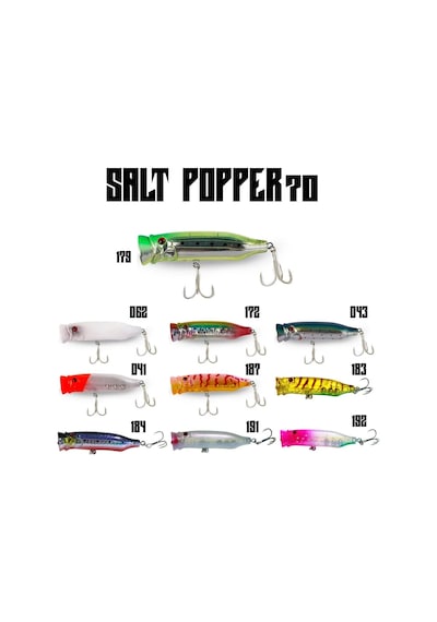 Fujin Salt Popper 70 9.5gr. 043 Metal Smoke Joe Maket Balık
