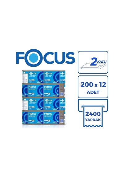 Focus Extra Z Katlı Havlu 12X200 Yaprak