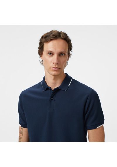 Nautica Erkek Lacivert Classic Fit Polo Yaka T-shirt Düz K55348t Lacivert