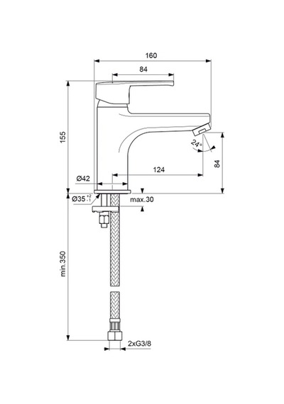 Ideal Standard B1486aa Idealstream Lavabo Bataryası Krom