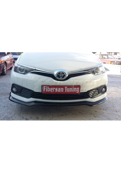 Toyota Uyumlu Auris Ön Tampon Lip(2016..) ----fibersan Tuning