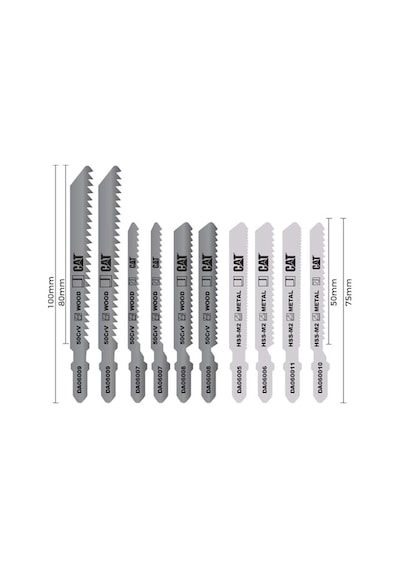 Da06901 Profesyonel Metal/ahşap Hassas/kaba Kesim Dekupaj Testere Ucu 10 Parça