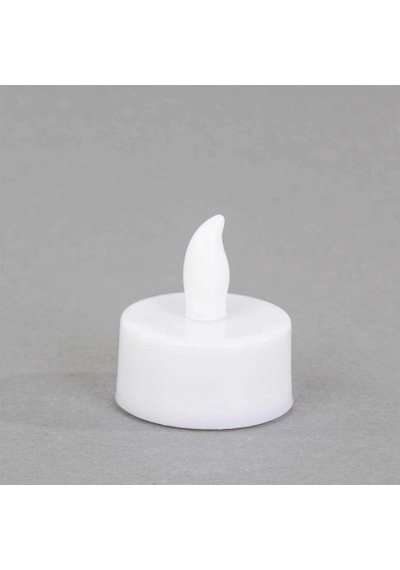 Mum Dekoratif Led Işıklı Romantik Ambians Masa Süs Plastik Mini Saat Pili Uyumlu Pilli Tealight Mum