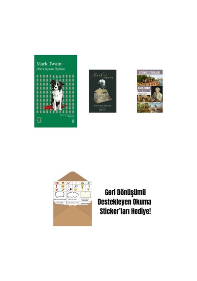 Everest Açıkhava 41 - Dört Hayvan Öyküsü + Toplu Kısa Öyküler Ciltli + Eskimo Kızının Aşkı + Okuma Sticker'ları