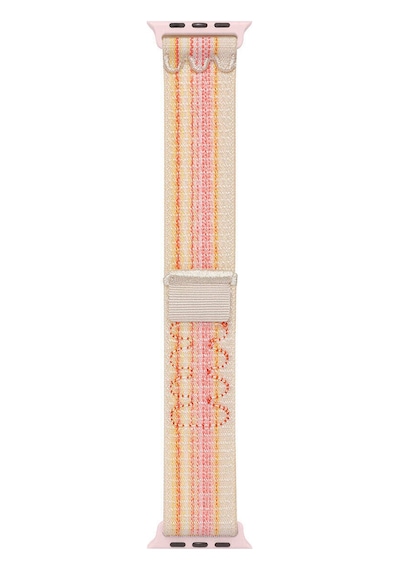 Apple Watch Ultra/ultra2 49mm Uyumlu Örgü İşlemeli Hasır Kordon Pembe