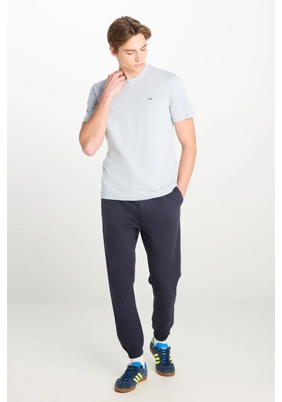 Regular Fit Patch Logo T-shirt Concrete Gray Renkli