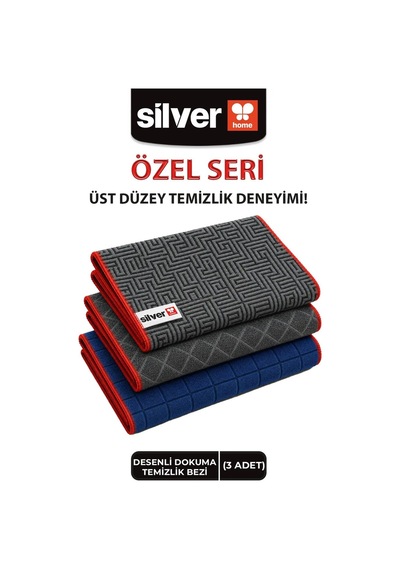 Mikrofiber Profesyonel Seri Özel Dokuma Sık Dokulu Süper Emici Temizlik Bezi Asorti