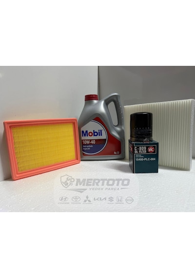 Honda 1.4 İes 96 - 00 10w-40 Yağ - Hava - Polen Bakım Seti 10w-40 Yağ - Hava - Polen Bakım Seti