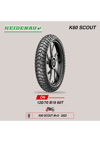 Heidenau K60 Scout M+s 120/70 B19 60t Ön Motosiklet Lastiği 2022