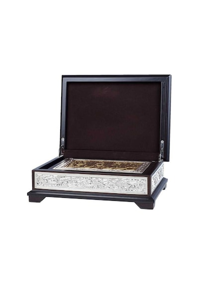Yaldızlı Kaplama Gümüş Kanatlı Kur'An-I Kerim (Hafız Boy) N11.3144