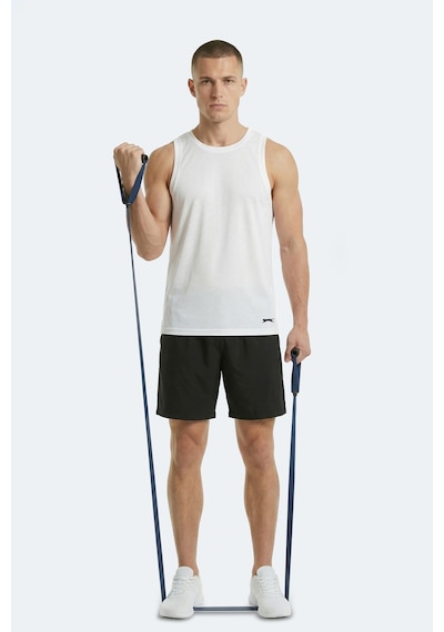 Slazenger Korba Erkek Kolsuz Beyaz Tişört Beyaz