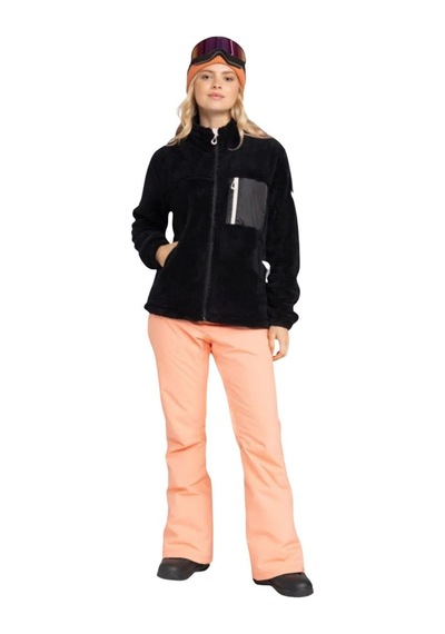 Roxy Alabama Full Zip Solid Kadın Polar Ceket Siyah