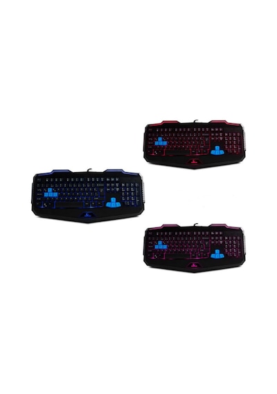 Rampage KM-R10 Usb 3 Farklı Ledli Gaming Multimedia Q Klavye Mouse Set