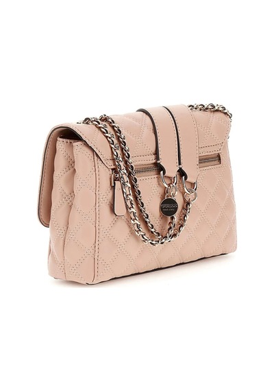 Guess Kadın Giully Kapitoneli Çapraz Çanta Pembe