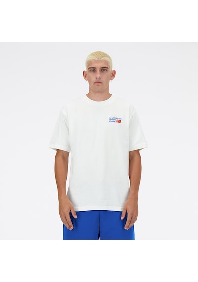 New Balance Lifestyle Erkek T-tshirt Beyaz