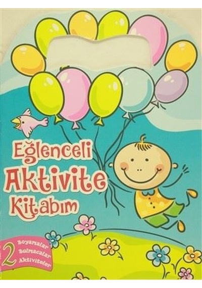 Eğlenceli Aktivite Kitabım 2 - Pembe Kitap Boyama Kitabı- Revzen Kitap