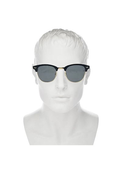 Thentech Gold Detaylı Yeni Sezon Unisex Polarize Güneş Gözlüğü 9911 Siyah