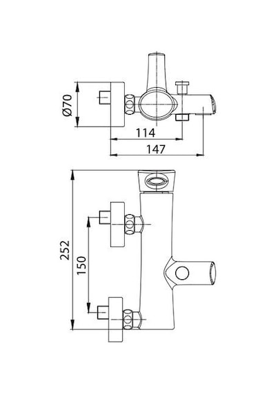 Eca 102 102 440 Ar Montana Banyo Bataryası Krom