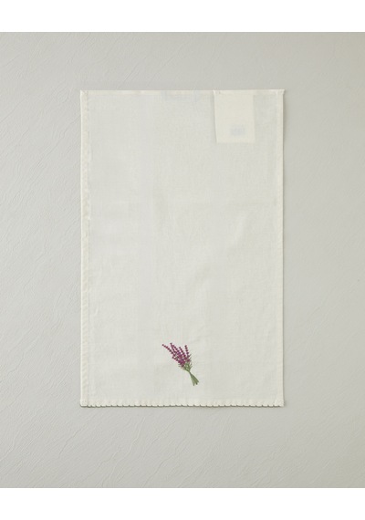 English Home Lavispera Pamuk Polyester Nakışlı Kurulama Bezi 30x50 Cm Mor