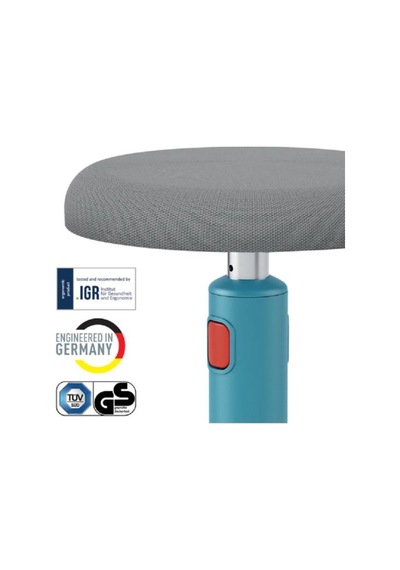 Leitz Ergo Active Hareketli Tabure 2si 1 Arada - Mavi - Kod:65180061 Mavi