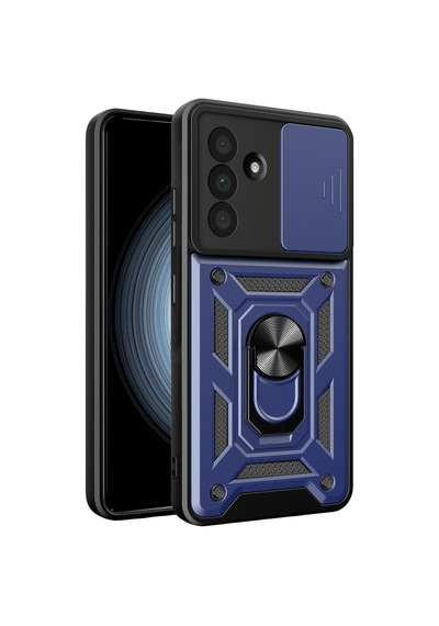 Uryport Samsung Galaxy Uyumlu A27 5g Pars Lens Yüzüklü Silikon - Lacivert