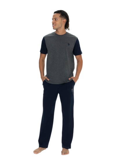 U.s. Polo Assn. 18898 Erkek Antrasit Bisiklet Yaka Kısa Kollu Cepli Pijama Takım Antrasit U.s. Polo Assn. 18898 Erkek Antrasit Bisiklet Yaka Kısa Kollu Cepli Pijama Takım Antrasit