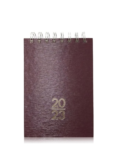 2023 Bloknot Günlük Ajanda 12x17 Bordo