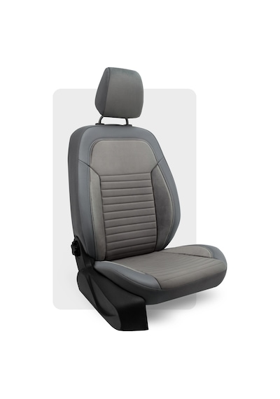 Otexo Highline Taytüyü Hafif Ticari Arka 2+1 Airbag Uyumlu Universal Oto Koltuk Kılıfı Füme - Füme