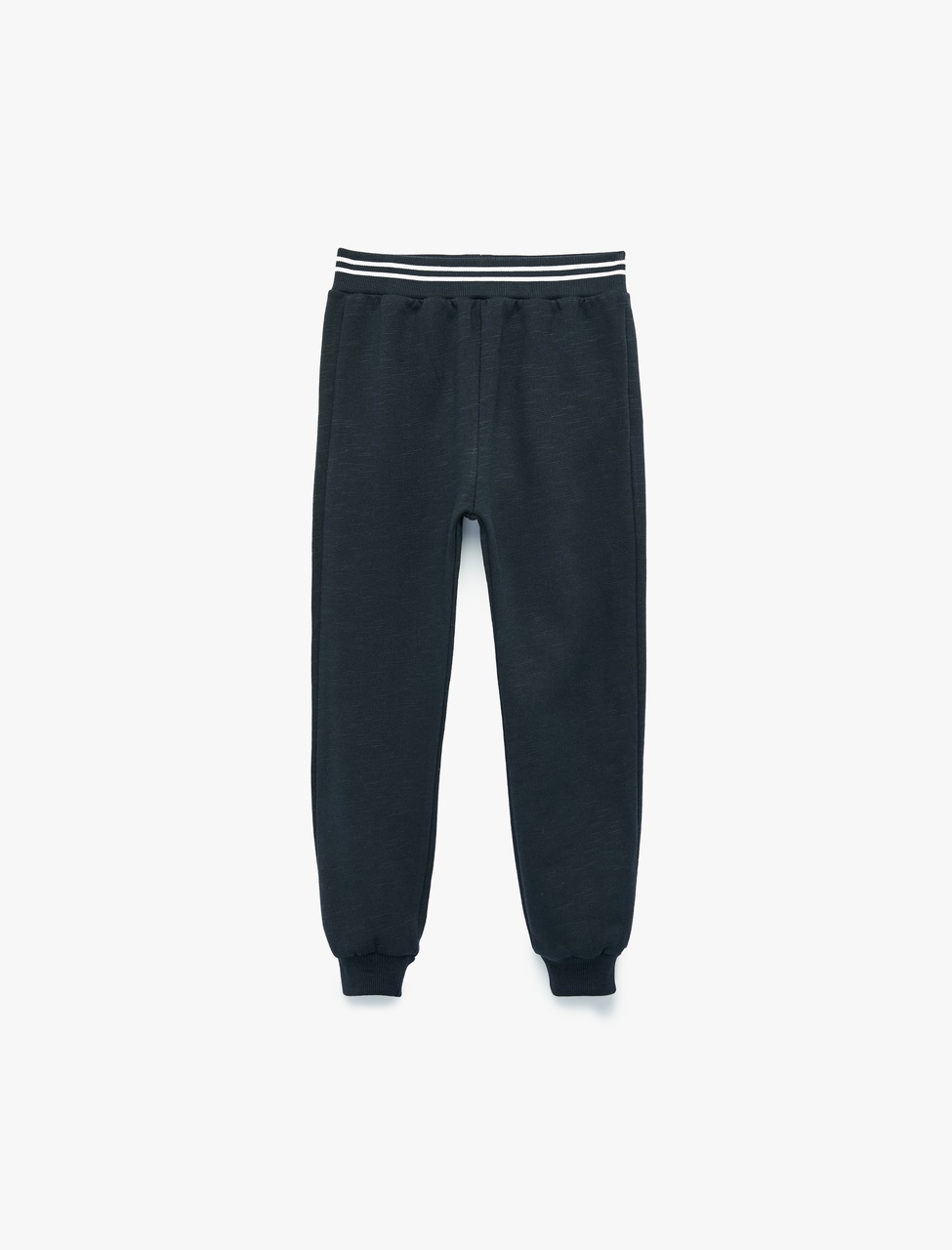 Koton Pamuklu Beli Lastikli Şardonlu Jogger Eşofman Altı Lacivert 7wmb40020tk