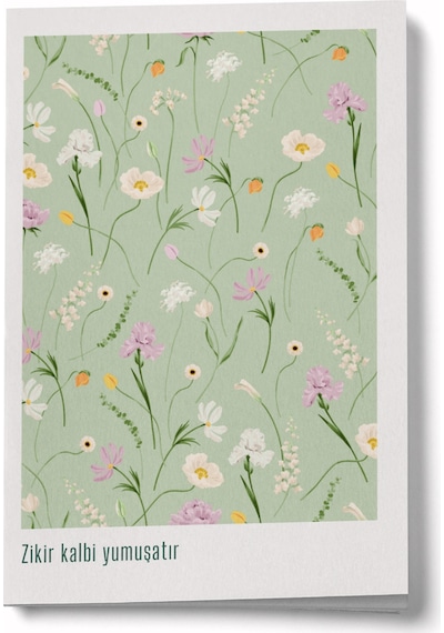 Zikir Kalbi Yumuşatır Mini Defter Çok Renkli