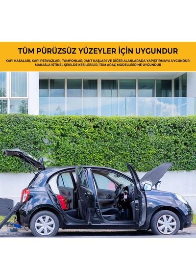 Kapı Çizik Ve Koruma Bandı Çizik Önleyici Bant Kapı Koruma Gri 10 Metre X 7 Cm