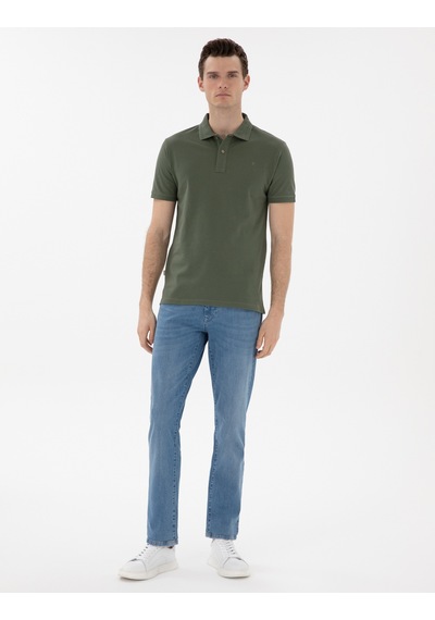 Pierre Cardin Erkek Haki Tişört Basic 50302561-vr027 Haki