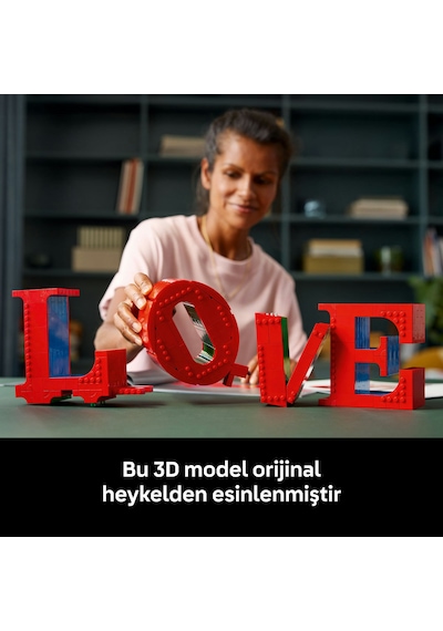 LEGO ® Art LOVE 31214 - Yetişkinler için Koleksiyonluk ve Dekoratif Tablo Yapım Seti (791 Parça)