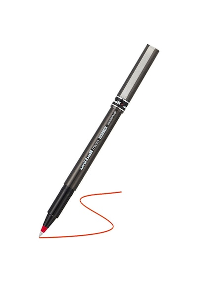Pilot Kalem Ub-155 Micro Deluxe 1 Adet Uniball Pilot Kalem 0.5 Mm Roller Uçlu Pilot Kalem İnce Uçlu Likit Mürekkepli Kırmızı