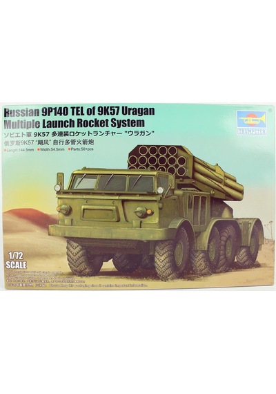 Trumpeter 07180 1/72 Ölçek, Rus 9p140 Kamyon Ve 9k57 Uragan Çoklu Füze Sistemi, Plastik Model Kiti-55675
