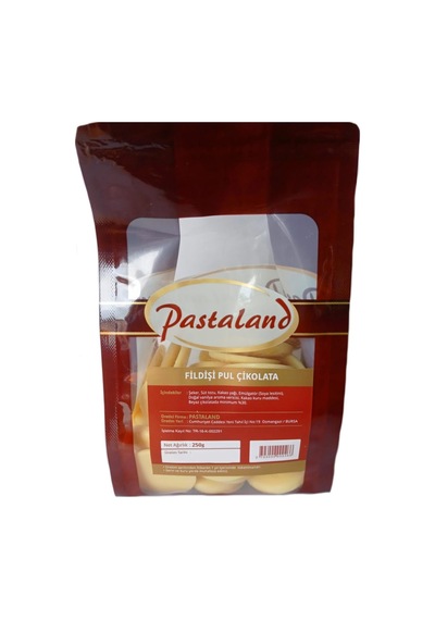 PASTALAND FİLDİŞİ PUL ÇİKOLATA 250 gr